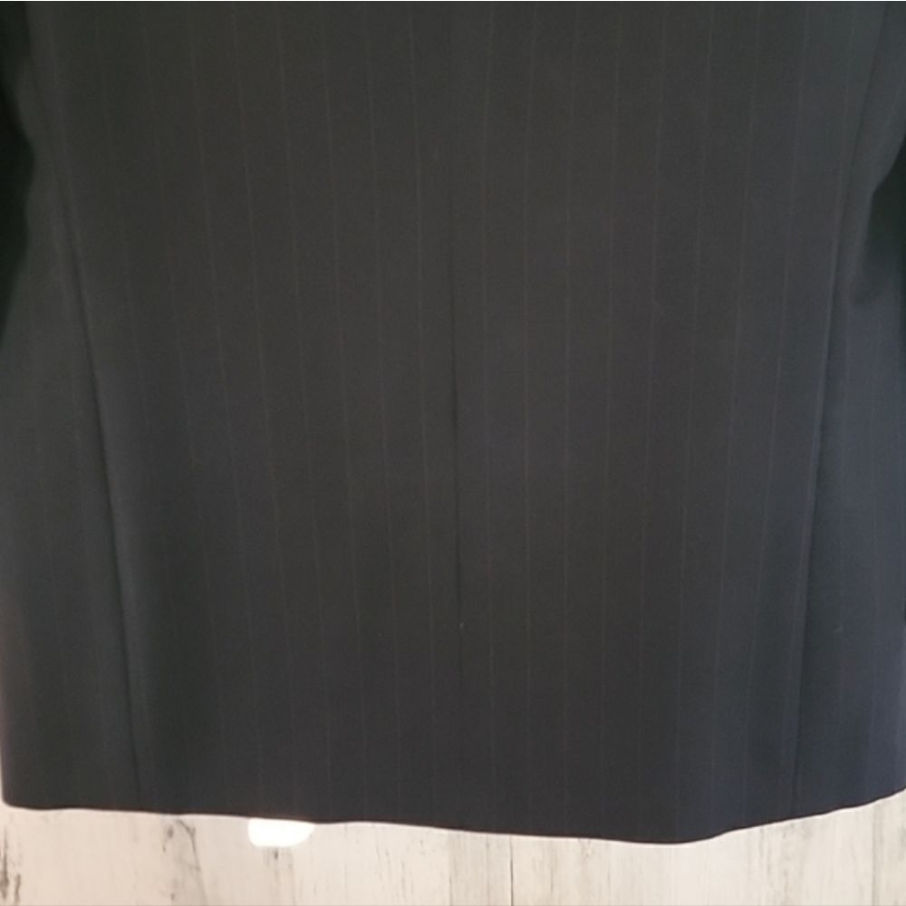 Authentic Burberry Grey Stripe Wool Tailored Doub… - image 5